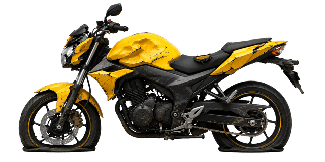 Moto batida